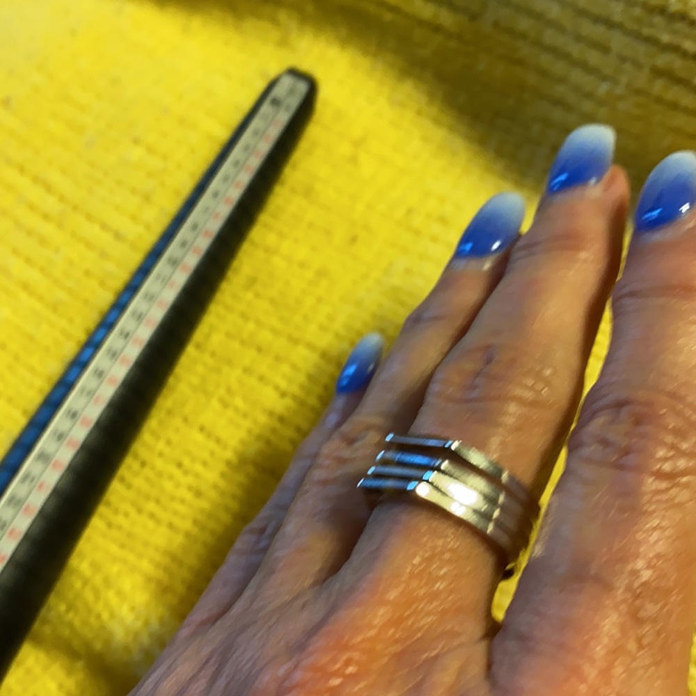 Sterling Silver Stackable Rings Tortoise Stone. - image 7